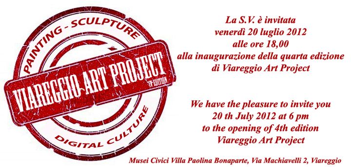 Invito, Viareggio Art Project 2012